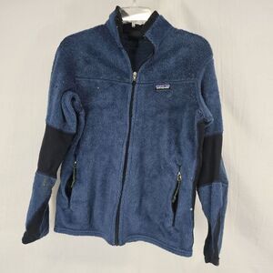 Vintage Patagonia Regulator R2 Fleece Jacket Navy Made in USA Women's Medium